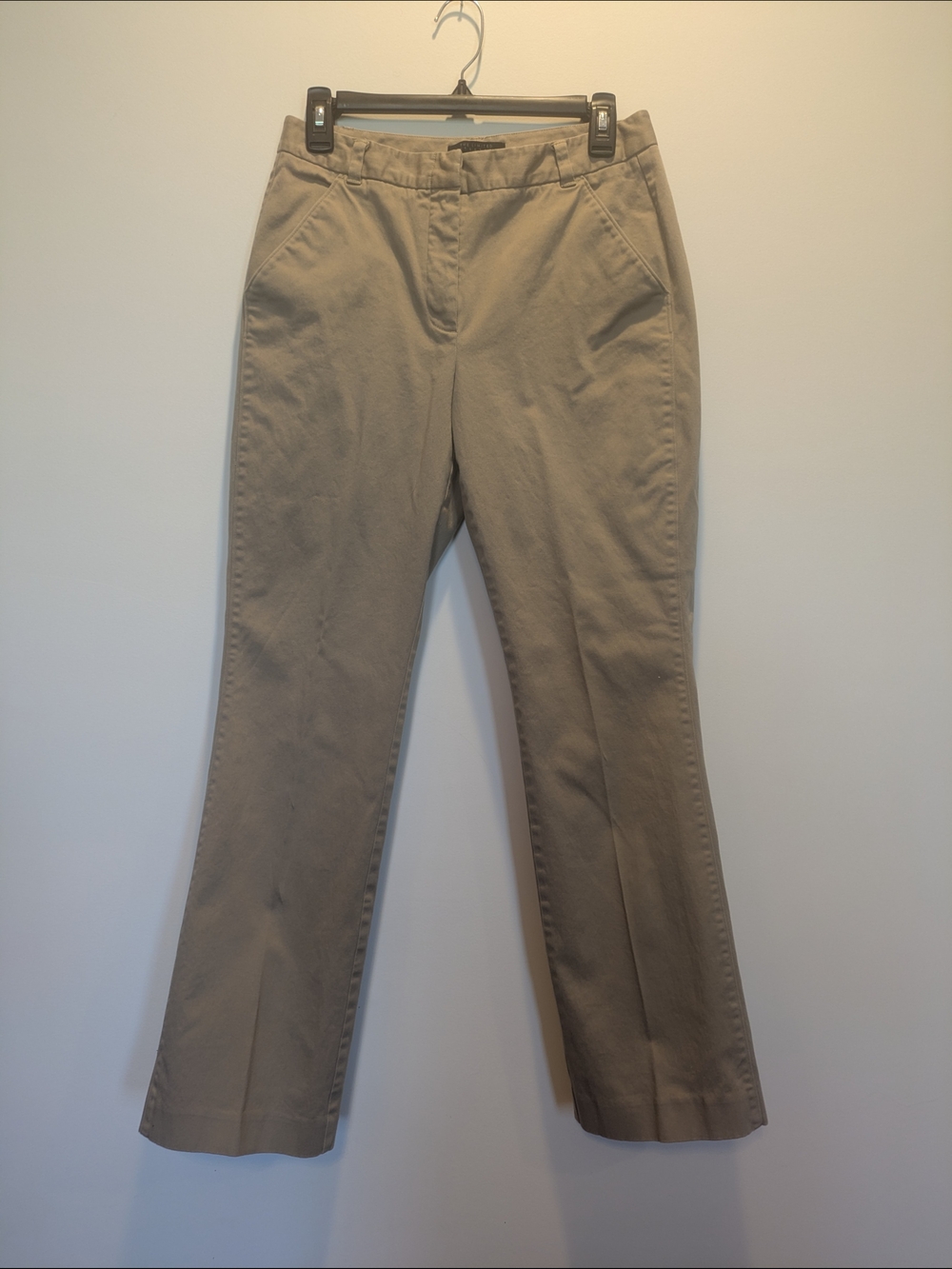 The Limited Women's Khaki Straight-Leg Chinos Size 8